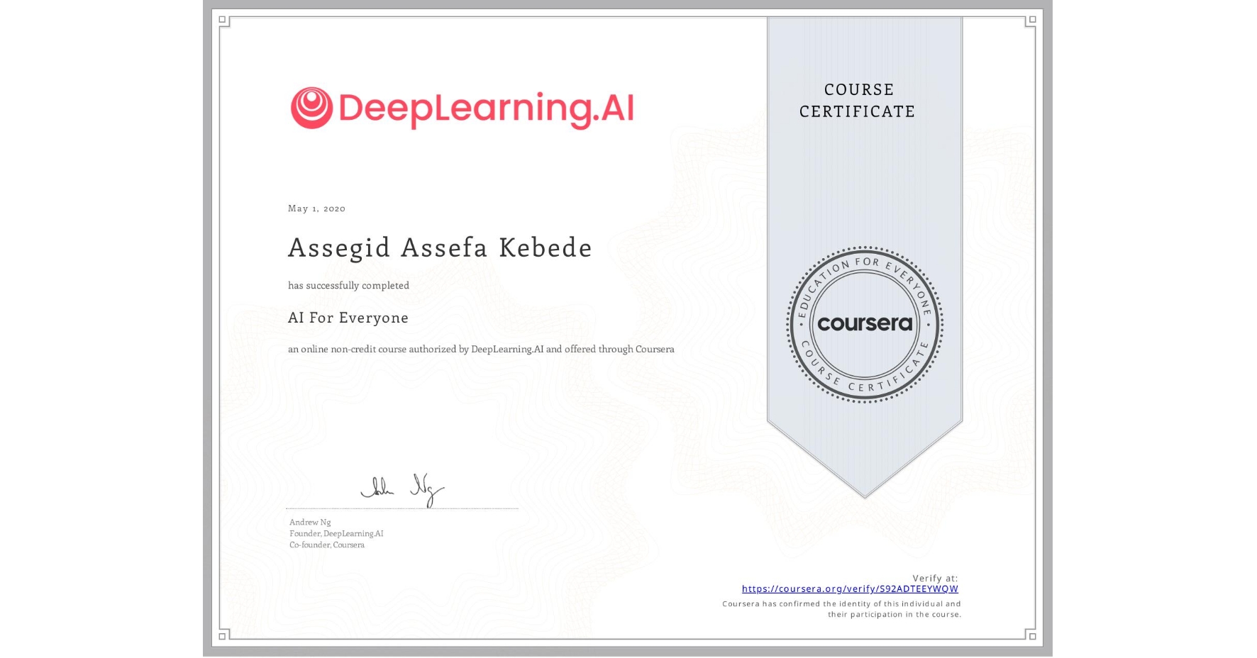 Deep Learning AI